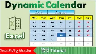 How to Create a Dynamic Calendar in Excel | No VBA