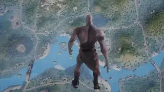 When you land in Bootcamp (Kratos Falling meme)