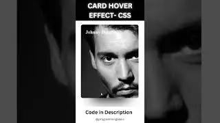 Card Hover Animation Effect CSS | CSS Hover Animation #hovereffect #css #tutorial