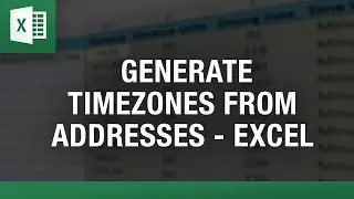 Generate Timezone from List of Addresses in Excel