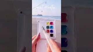 Travel painting / mini painting #art #painting #satisfying #shorts