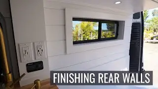 Finishing Rear Van Walls with Shiplap! Ram ProMaster Van Build Conversion - Episode 20 | Jason Klunk