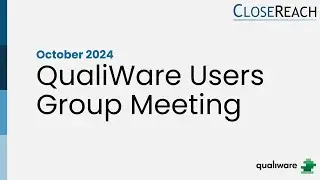 Canada's QualiWare Users Group Meeting: June 2024