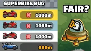 UNFAIR SUPER BIKE BUG? 😠 HARD MAP IN CS | Hill Climb Racing 2