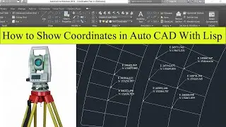 How to Show Coordinate in Auto Cad with lisp | Auto CAD Lisp | Lisp Application for Auto CAD