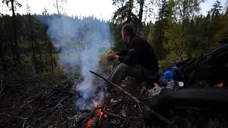 A LAKE WITH ONLY PIKE. TWO NIGHTS IN THE TAIGA. fishing.