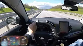 Lada Vesta 1.8 AT CVT  - Trying to reach top speed