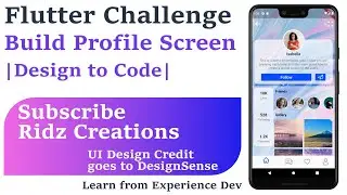 🔴Flutter Challenge to Build Profile Screen ||Flutter Series🔴||Design to Code||My Skills ||