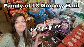 Don't Judge Me || Family of 13 Grocery Haul ||Large Family Grocery Haul