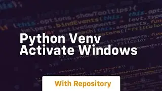 python venv activate windows