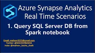 1. Query SQL Server DB from Spark notebook in Azure Synapse Analytics | pyodbc to query SQL server