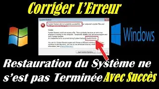 LA RESTAURATION SYSTEME NE FONCTIONNE PAS  SOUS WINDOWS 10