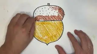 Как нарисовать Желудь Легко / Рисование для детей