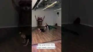 5 years old dancing high heels with Mom.🤍
