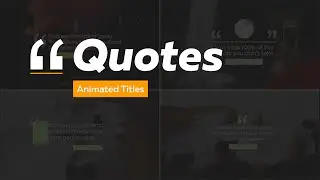 Quotes Titles - After Effects Template