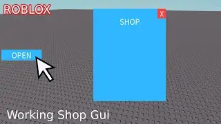 HOW TO MAKE A WORKING SHOP GUI || ROBLOX STUDIO