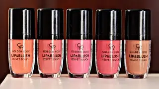 ВСЕ НА СЕБЯ! Новинка GOLDEN ROSE! Lip&Blush Velvet Touch! Все оттенки на губах!Серия 469