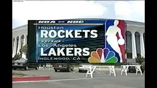 NBA On NBC - Rockets @ Lakers 1999 Playoffs R1 Game 1 Highlights