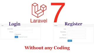 Laravel 7.3 Tutorial #1: Login and Registration system by without writing any source code