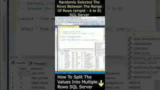 How To Get Random row data between Selected specific Range of Rows #sqlserver
