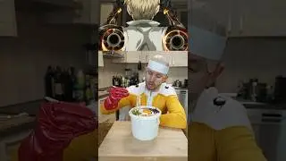 Super Spicy Mega Monster Udon Challenge 🍜 from One Punch Man 🦸‍♂️👊#saitama #onepunchman #udon #anime