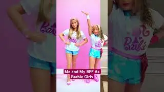 Carlie and Brooklyn As Barbie Girls #shorts