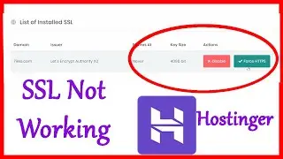 SSL not Working on Hostinger 2020 || How to activate SSL Certificate on Hostinger || Reactivate SSL.