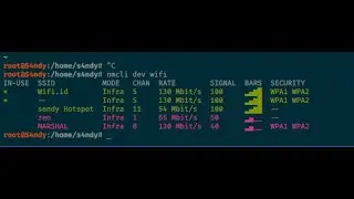 Show List Wifi Network on terminal linux with nmcli