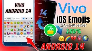 iOS Emoji On Vivo Android 14 || iOS Emoji On Vivo || iOS Emoji on vivo Without Zfont 2024