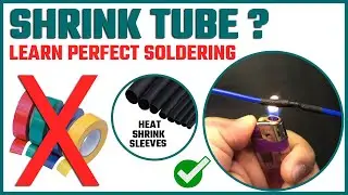 How to use Heat Shrink Tube Insulation | How to Solder Wire & Apply Shrink Sleeve | Wire Soldering 🔥