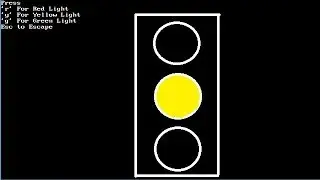 Traffic Light Program in c++(Computer Graphics)