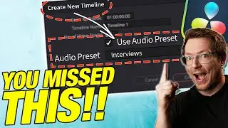 Wait?! What?! Why is this hidden?! Audio PRESETS in Davinci Resolve.