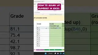 How to ROUND UP numbers in Excel