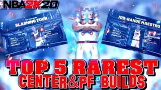 TOP 5 RAREST CENTER & POWER FOWARD BUILDS ON NBA 2K20