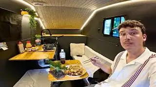 Self Built Japanese Kei Truck Camper | Car Camping & Cooking Hibachi