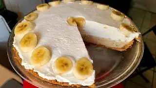 Banana Custard Cream Pie | No-bake