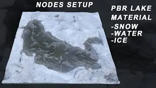 Blender 3D Tutorial PBR Lake Material Nodes Setup