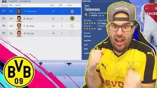 WTF CRAZIEST TRANSFER DEADLINE DAY EVER!! FIFA 19 DORTMUND Career mode #05