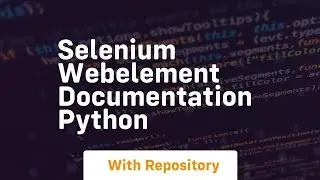 selenium webelement documentation python