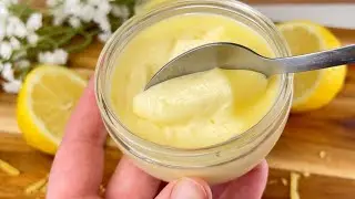 Lemon cream: no eggs, no starch, no flour! 3 Ingredients: Amazing! Lemon Posset ♥