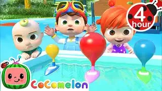 Balloon Boat Race! | 4 HOUR CoComelon Nursery Rhymes