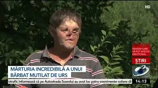 Povestea unui tânăr mutilat de urs, operat în spitale din trei țări: M-a mușcat de față