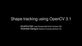 Shape tracking and Detection OpenCv Python