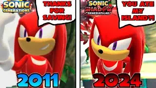 Sonic Generations (2024) - ALL CUTSCENES & DIALOGUES (Original Vs Remastered Comparison)