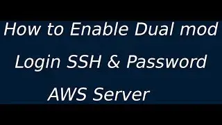 AWS Server connect  without .pem,.ppk