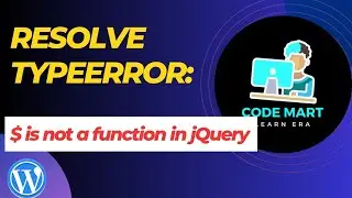 Resolve TypeError:$ is not defined jquery | WordPress Tutorial