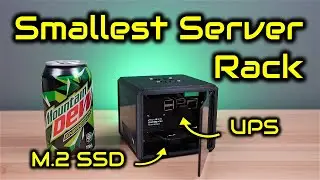 I Made The World's Smallest Server Rack - With UPS and SSD Storage