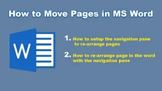 How To Move Pages in Ms Word