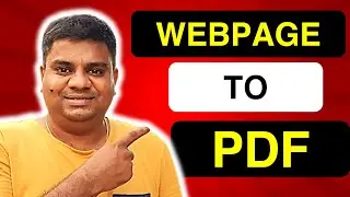 How to Convert Webpage to PDF [ Chrome ]