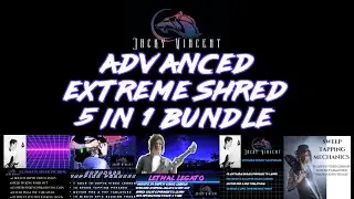 Jacky Vincent: Advanced Extreme Shred 5 In 1 Bundle Trailer | How To Shred On Guitar | Sweep Picking